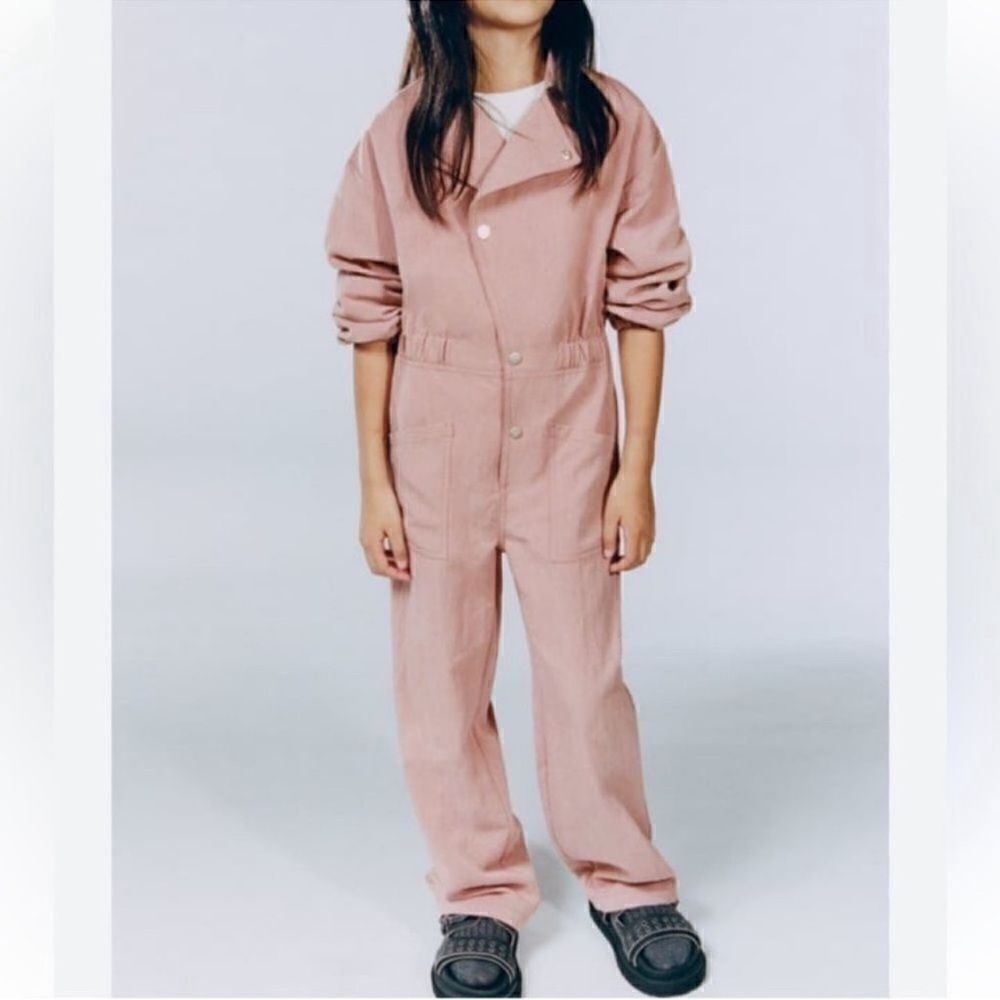 Zara Girls Kids Rose Pink Jumpsuit (Size 13-14yrs)